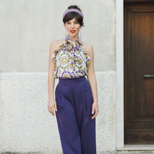 Carica l'immagine nel visualizzatore di Gallery, Pantalone Viola (tencel)