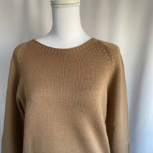 Carica l'immagine nel visualizzatore di Gallery, Maglione Abbraccio di lana Taglia M/L (azzurro e cammello)