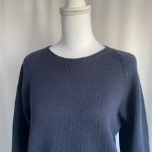 Carica l'immagine nel visualizzatore di Gallery, Maglione Abbraccio di lana Taglia M/L (azzurro e cammello)