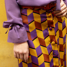 Carica l'immagine nel visualizzatore di Gallery, Gonna in seta Neon Lights