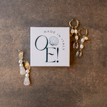 Carica l'immagine nel visualizzatore di Gallery, Orecchini Foglia di quarzo