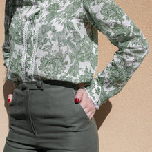 Carica l'immagine nel visualizzatore di Gallery, Pantalone Foglia d'Ulivo