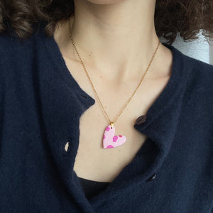 Collana Cuore rosa