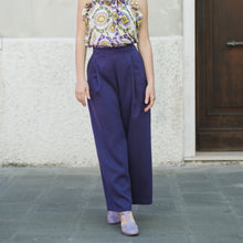 Carica l'immagine nel visualizzatore di Gallery, Pantalone Viola (tencel)
