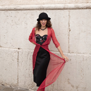 Soprabito in seta Moulin Rouge