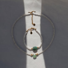 Carica l&#39;immagine nel visualizzatore di Gallery, Collana Avventurina e Pietra di Luna
