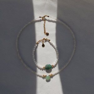 Collana Avventurina e Pietra di Luna